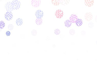 Açık mavi, benekli yeşil vektör arkaplan. Doğa tarzında bulanık halkaları olan güzel renkli çizimler. İş ilanınız için tasarım.