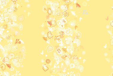 Rastgele şekilli açık kırmızı vektör deseni. Soyut tarzda rengarenk gradyan şekilleri olan bir resim. Web siteniz için basit tasarım.