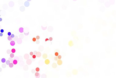 Açık pembe, baloncuklu sarı vektör arkaplan. Doğa tarzında renkli baloncuklu soyut illüstrasyon. Marka kitabınız için yeni şablon.