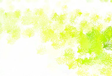 Açık yeşil, dallı kırmızı vektör. Yaprakları ve dalları olan parlak renkli çizimler. İş tasarımınız için yepyeni bir tarz.