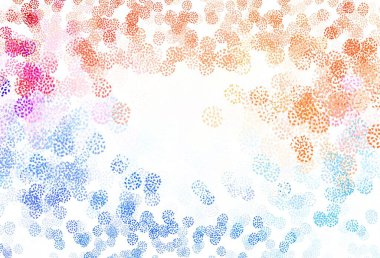 Açık mavi, soyut şekilli kırmızı vektör arkaplan. Renkli rastgele şekillerle modern soyut illüstrasyon. İşiniz için en iyi akıllı tasarım.