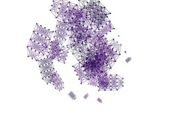 Açık Mor, Pembe vektör arkaplan ve yapay zeka verileri. Parlak renkli bir illüstrasyon ve yapay zekanın gerçek yapısı. Bilim için desen, geleceksel tasarımlar..