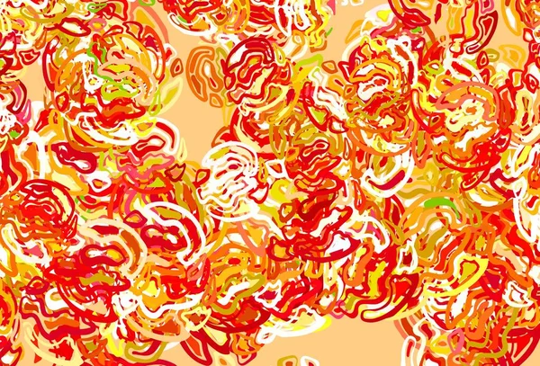 Vert Clair Motif Vectoriel Rouge Avec Des Formes Aléatoires Illustration — Image vectorielle