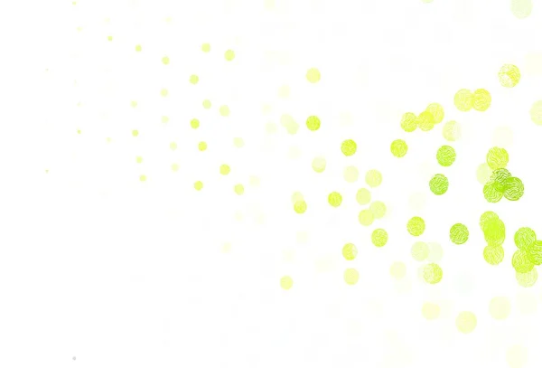 Hellgrüne Rote Vektorschablone Mit Kreisen Unscharfe Blasen Auf Abstraktem Hintergrund — Stockvektor