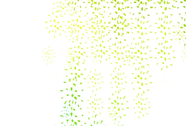 Світло Зелений Жовтий Векторний Фон Плямами Розмиті Бульбашки Абстрактному Тлі — стоковий вектор