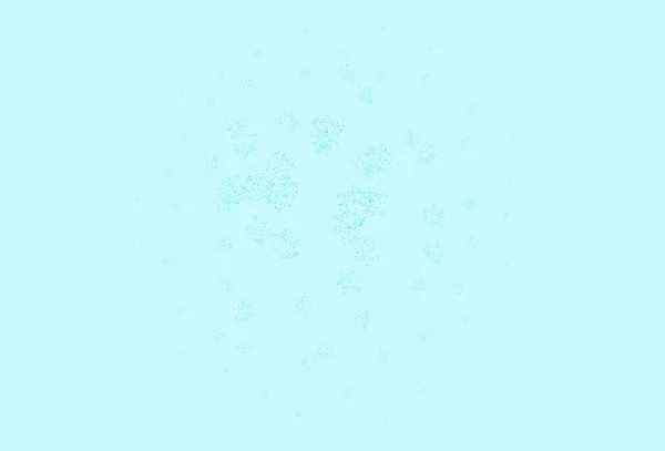 Ljusrosa Blå Vektor Abstrakt Design Med Blommor Glitter Abstrakt Illustration — Stock vektor