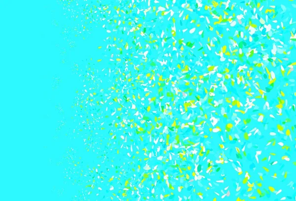 Ανοιχτό Μπλε Πράσινο Διάνυσμα Κομψή Ταπετσαρία Φύλλα Glitter Αφηρημένη Εικόνα — Διανυσματικό Αρχείο