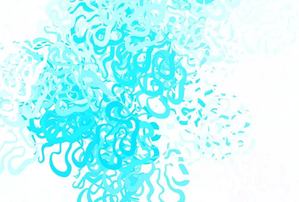 Rose Clair Fond Vectoriel Bleu Avec Des Formes Memphis Illustration — Image vectorielle
