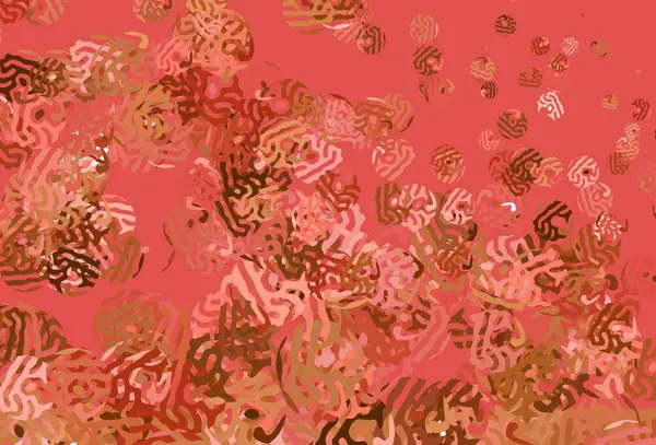 Rouge Clair Fond Vectoriel Jaune Avec Des Formes Abstraites Formes — Image vectorielle