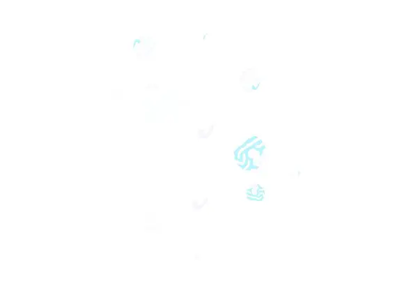 Ljusblå Gul Vektor Bakgrund Med Bubblor Modern Abstrakt Illustration Med — Stock vektor