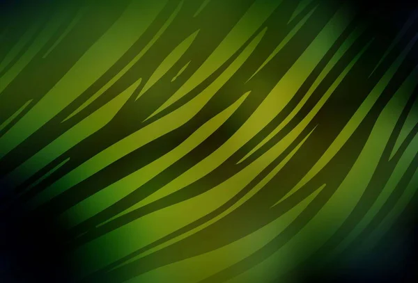 Tmavě Zelená Žlutý Vektor Abstraktní Jasný Vzor Třpytivé Abstraktní Ilustrace — Stockový vektor