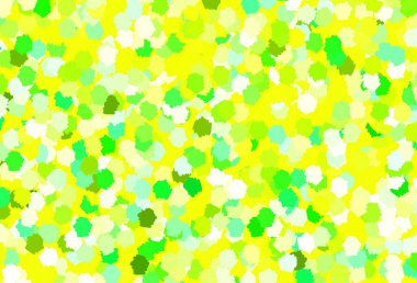 Açık yeşil, soyut şekilli sarı vektör dokusu. Soyut gradyan şekilli basit renkli çizimler. Kartvizitiniz için modern tasarım.