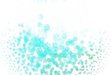 Memphis şekilli açık yeşil vektör arkaplanı. Renkli rastgele şekillerle modern soyut illüstrasyon. Kartvizitiniz için modern tasarım.