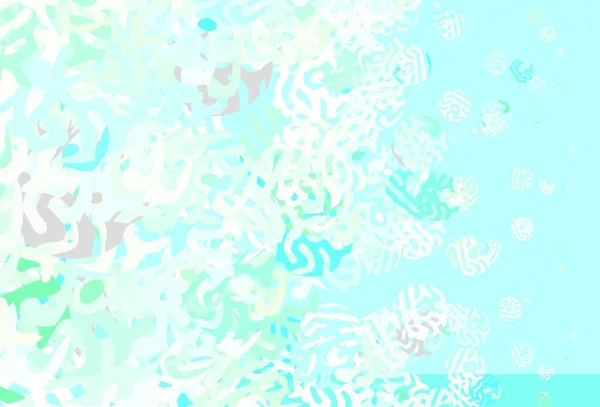 Світло Зелений Векторний Шаблон Хаотичними Формами Сучасна Абстрактна Ілюстрація Різнокольоровими — стоковий вектор