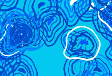 Eğri çizgileri olan hafif BLUE vektör arkaplanı. Soyut ve gradyan renkte renkli çizimler. Reklamınız, broşürleriniz, broşürleriniz için yeni bir doku..