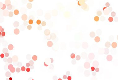 Açık Kırmızı, daireli sarı vektör şablonu. Doğa tarzında bulanık halkaları olan güzel renkli çizimler. Güzel web siteleri için desen.