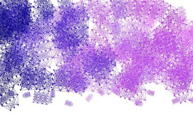 Açık Mor, Pembe vektör arkaplan ve yapay zeka formları. Yapay zeka bağlantılarıyla basit bir şekilde renkli tasarım. Bilim için desen, geleceksel tasarımlar..