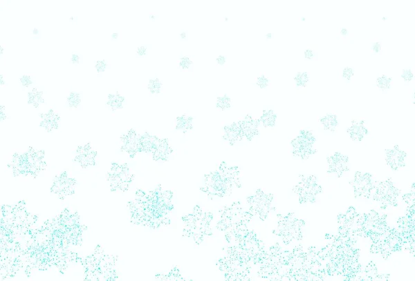 Light Blue Πράσινο Διάνυσμα Αφηρημένο Σχέδιο Λουλούδια Περίτεχνα Λουλούδια Λευκό — Διανυσματικό Αρχείο