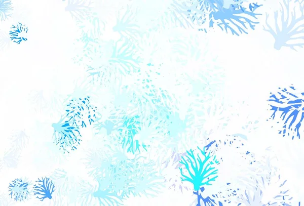 Светло Синий Вектор Естественный Обратный Ход Ветвями Блеск Абстрактной Иллюстрации — стоковый вектор
