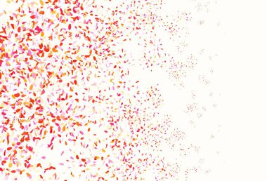 Açık pembe, yapraklı doğal sarı vektör deseni. Soyut şablondaki karalamalarla dekoratif illüstrasyon. Marka kitabınız için yeni şablon.