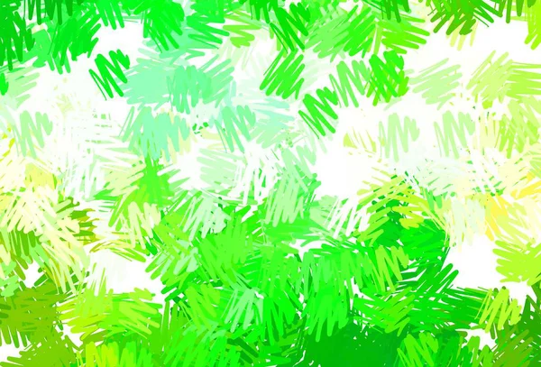 Vert Clair Disposition Vectorielle Jaune Avec Lignes Plates Illustration Colorée — Image vectorielle