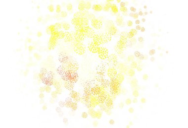 Açık kırmızı, kaotik şekilli sarı vektör şablonu. Soyut tarzda rengarenk gradyan şekilleri olan bir resim. Bir cep telefonu için arka plan.