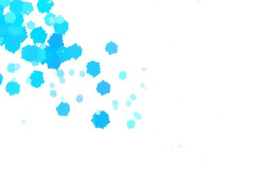 Soyut şekilli hafif BLUE vektör arkaplanı. Rastgele şekillerle soyut tarzda dekoratif tasarım. Kartvizitiniz için modern tasarım.