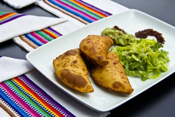 Empanadas Fritas Mexicanas Guacamole — Foto de Stock