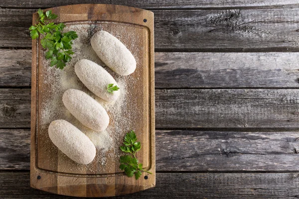 Cutlet de carne în respirație . — Fotografie, imagine de stoc