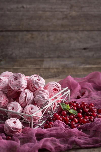 Malvaviscos rosas. Dulces de invierno hechos de manzanas . —  Fotos de Stock