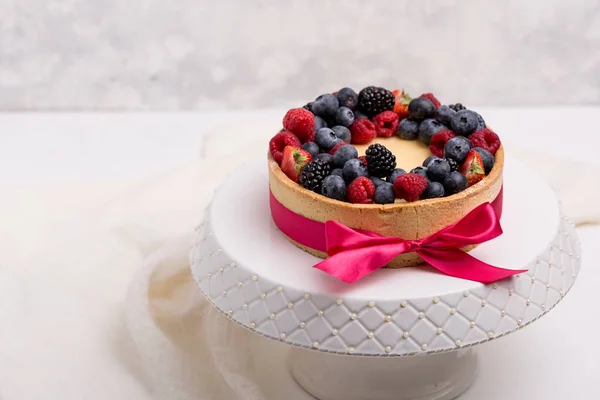 果実とケーキ。ケーキ自家製パン屋さん. — ストック写真