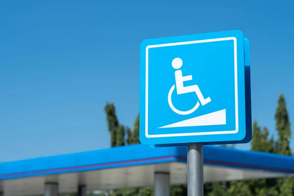 Reserved parking sign for handicapped people, Sign and symbol