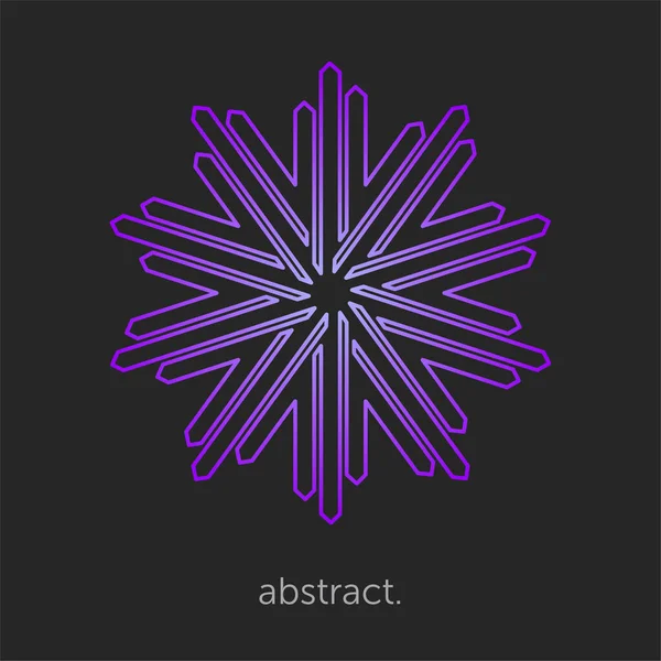 Абстрактный Логотип Круглая Линия Логотипа Абстрактный Логотип Crystal Джевек Diamond — стоковый вектор