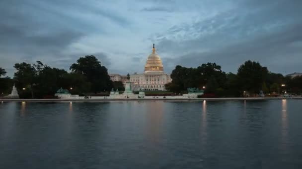Estadounidenses Capitol Building timelapse — Vídeo de stock