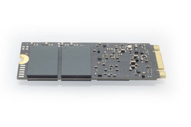 M2 yüksek hızlı Ssd closeup beyaz arka plan üzerinde