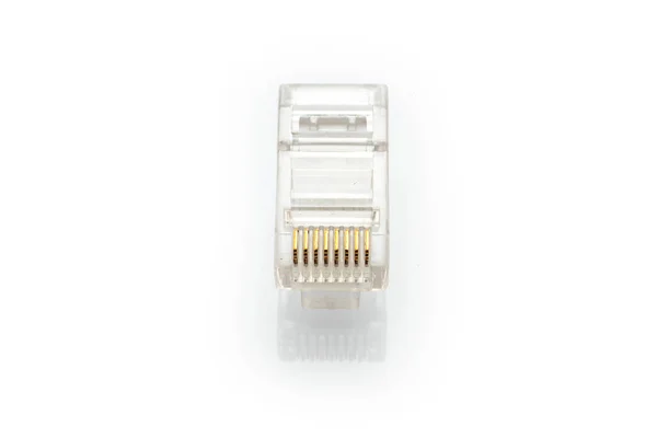 Rj45 이더넷 커넥터의 더미 — 스톡 사진