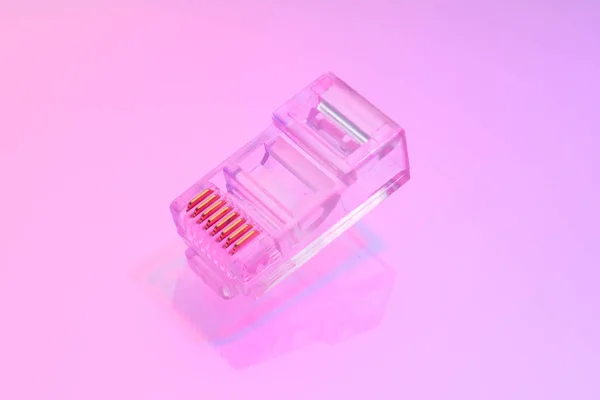 Rj45 이더넷 커넥터의 더미 — 스톡 사진