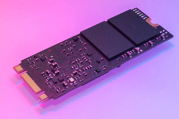 M2 high speed SSD closeup on white background — Stock Photo, Image