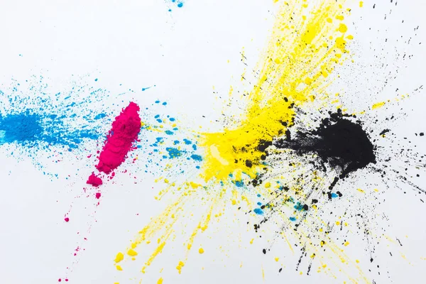 Toner colore CMYK per stampante ciano magenta giallo — Foto Stock