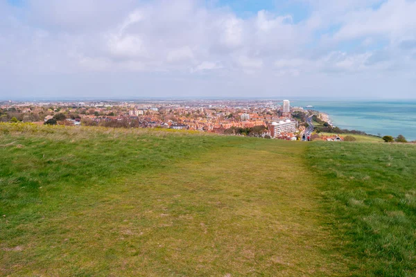 Überblick über eastbourne, east sussex, england, uk — Stockfoto