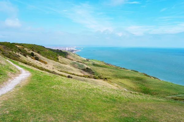 Überblick über eastbourne, east sussex, england, uk — Stockfoto