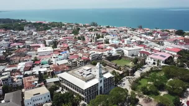 Havadan görünümü Stone Town — Stok video