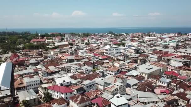 Luchtfoto Stone Town — Stockvideo