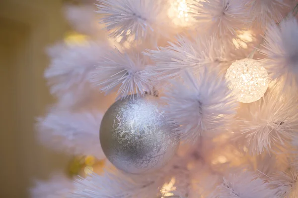 Arbre de Noël blanc — Photo