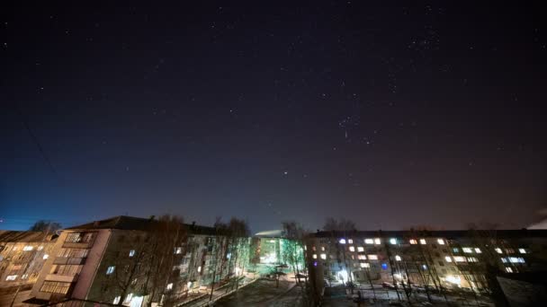 Starry sky Time lapse. — Stock Video