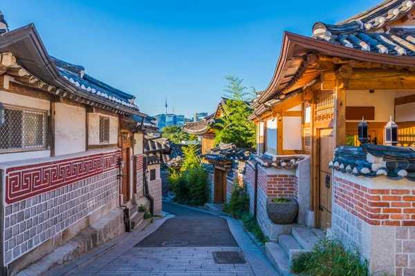 Bukchon Hanok Village em Seul, Coreia do Sul — Fotografia de Stock