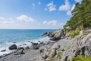 Haeundae Beach adlı Busan içinde Korea.