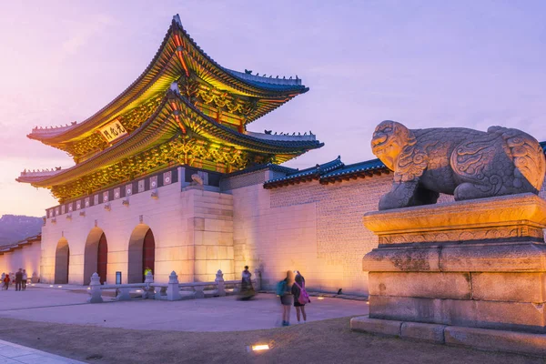 Palácio de Gyeongbok em Seoul City, Coreia do Sul — Fotografia de Stock