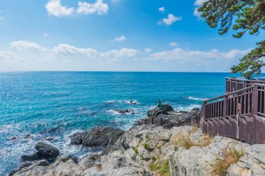 Haeundae Beach Busan, Güney Kore.