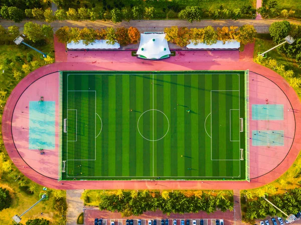 Güney Kore Futbol alanının havadan görünümü.